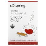 Solospring®, органический травяной чай, ройбуш со специями, без кофеина, 18 чайных пакетиков, 36 г (1,27 унции) — Dr. Mercola
