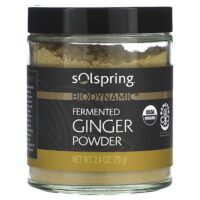 Solspring®, Biodynamic®, порошок из ферментированного имбиря, 70 г (2,4 унции) — Dr. Mercola