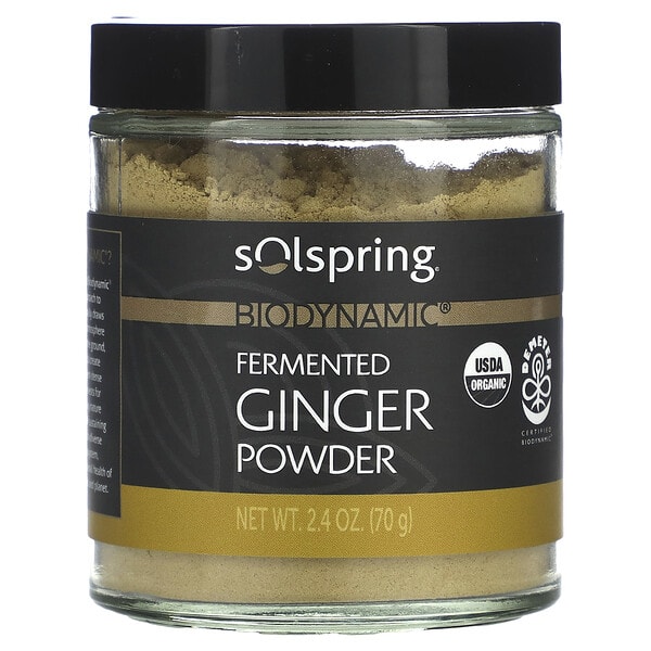 mcl03250_v_8.jpg Solspring®, Biodynamic®, порошок из ферментированного имбиря, 70 г (2,4 унции) — Dr. Mercola
