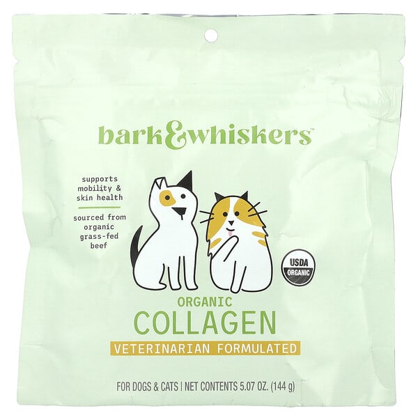 mcl03279_v_8.jpg Bark & Whiskers™, порошок из органического коллагена, для собак и кошек, 144 г (5,07 унции) — Dr. Mercola