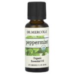 Органическое эфирное масло, перечная мята, 30 мл (1 жидк. унц.) — Dr. Mercola