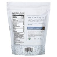 Pure Power, органический сывороточный протеин, со вкусом шоколада, 585 г (1 фунт, 4,6 унции) — Dr. Mercola