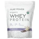 Pure Power, органический сывороточный протеин, со вкусом ванили, 585 г (1 фунт, 4,6 унции) — Dr. Mercola