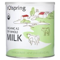 Solspring®, органическое сухое цельное молоко А2, 495 г (17,4 унции) — Dr. Mercola