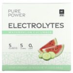 Pure Power, электролиты, со вкусом арбуза и огурца, 30 пакетиков, 145,6 г (5,13 унции) — Dr. Mercola