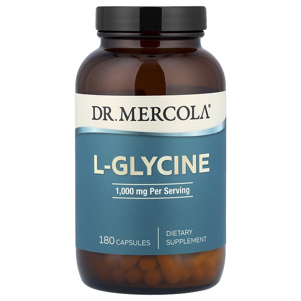 mcl21199_v_24.jpg L-глицин, 180 капсул (500 мг на капсулу) — Dr. Mercola