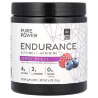 Pure Power, выносливость, глицин и L-аргинин, со вкусом ягод, 258 г (9,1 унции) — Dr. Mercola