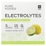 Pure Power, электролиты, лимон и лайм, 30 пакетиков по 8 г (0,28 унции) — Dr. Mercola