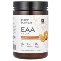 Pure Power, незаменимые аминокислоты и аминокислоты с разветвленной цепью, со вкусом апельсина, 350 г (12,3 унции) — Dr. Mercola