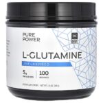 Pure Power, L-глютамин, без вкусовых добавок, 500 г (17,6 унции) — Dr. Mercola