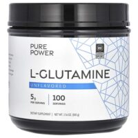 Pure Power, L-глютамин, без вкусовых добавок, 500 г (17,6 унции) — Dr. Mercola