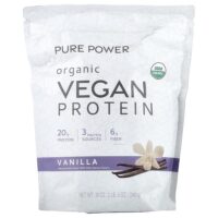Pure Power, органический веганский протеин, со вкусом ванили, 540 г (1 фунт 3 унции) — Dr. Mercola