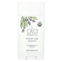 Ola Botanicals®, дезодорант с лавандой и шалфеем, 75,13 г (2,65 унции) — Dr. Mercola