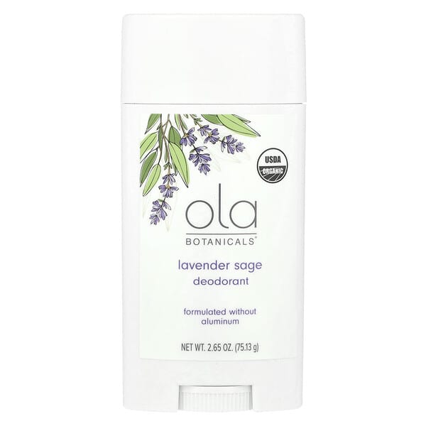 mcl21427_v_8.jpg Ola Botanicals®, дезодорант с лавандой и шалфеем, 75,13 г (2,65 унции) — Dr. Mercola