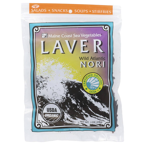 mcv12360_v_10.jpg Laver, дикие атлантические нори, 28 г (1 унция) — Maine Coast Sea Vegetables