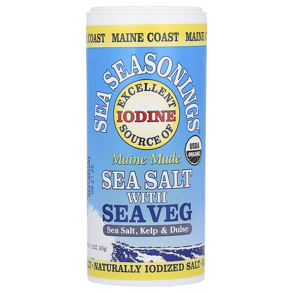 mcv12374_v_12.jpg Sea Seasonings, морская соль с морскими водорослями, 43 г (1,5 унции) — Maine Coast Sea Vegetables
