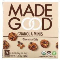 Granola Minis, шоколадная крошка, 5 пакетиков по 24 г (0,85 унции) — MadeGood