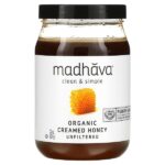 Clean & Simple, Органический крем-мед, нефильтрованный, 22 унции (624 г) — Madhava