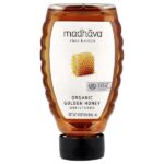 Органический золотой мед, нефильтрованный, 454 г (16 унций) — Madhava