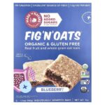 Fig 'N' Oats®, голубика, 5 батончиков в индивидуальной упаковке, 40 г (1,4 унции) каждый — Made in Nature