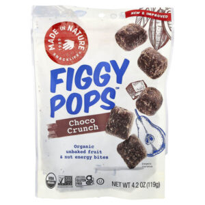 Figgy Pops™, кранч с шоколадом, 119 г (4,2 унции) — Made in Nature