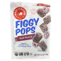 Razzy Pops, суперснеки с красной малиной, 119 г (4,2 унции) — Made in Nature