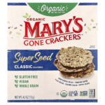 органические крекеры из суперсемена, классические, 113 г (4 унции) — Mary's Gone Crackers