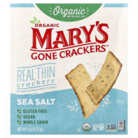 Organic Real Thin Crackers™, морская соль, 113 г (4 унции) — Mary's Gone Crackers