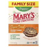 органические крекеры из суперсемена, Everyone 198 г (7 унций) — Mary's Gone Crackers