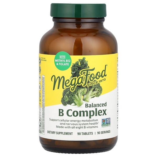 mgf10166_v_83.jpg сбалансированный комплекс витаминов группы В, 90 таблеток — MegaFood