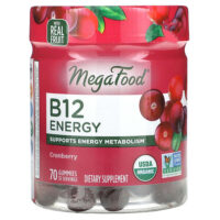 B12 Energy, Клюква, 70 жевательных конфет — MegaFood