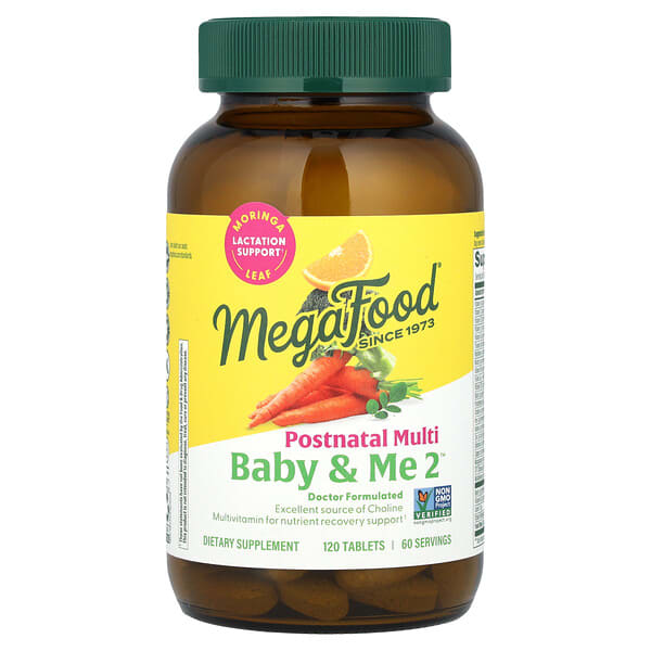 mgf10430_v_40.jpg Baby & Me 2, мультивитамины для послеродового периода, 120 таблеток — MegaFood