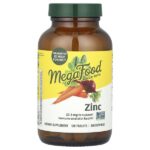 цинк, 22,5 мг, 120 таблеток — MegaFood