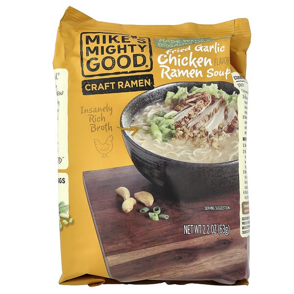 mgh02202_v_42.jpg Craft Ramen, суп с жареным чесноком и курицей, 63 г (2,2 унции) — Mike's Mighty Good