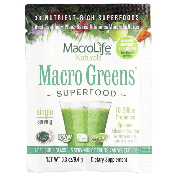 mgi00101_v_8.jpg Macro Greens®, суперфуд, 9,4 г (0,3 унции) — Macrolife Naturals