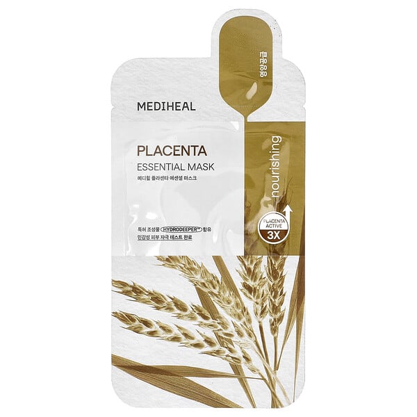 mhl05704_v_6.jpg Placenta, Essential Beauty Mask, 1 шт., 24 мл (0,81 жидк. унц.) — MEDIHEAL