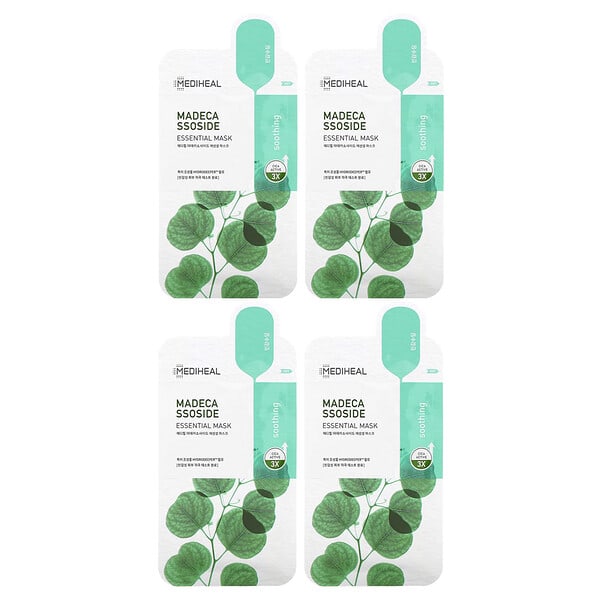 mhl05751_v_18.jpg Madecassoside, Essential Beauty Mask, 4 шт., По 24 мл (0,81 жидк. унц.) — MEDIHEAL