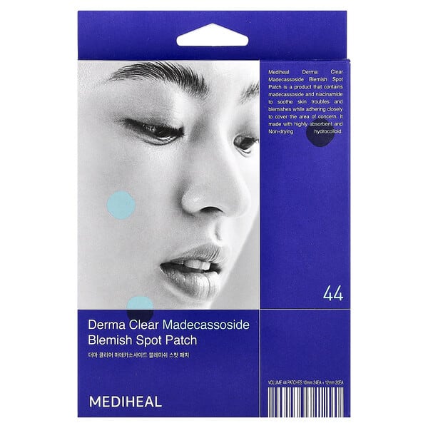mhl74129_v_18.jpg Derma Clear, мадекассосид, патч для точечного нанесения, 44 патча — MEDIHEAL