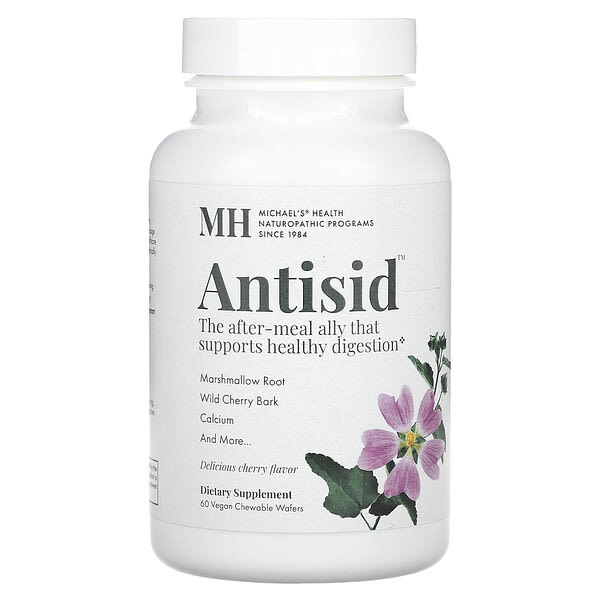 mhn01212_v_8.jpg Antisid, вишня, 60 веганских жевательных вафель — Michael's Health