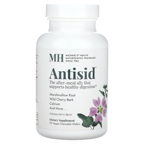 mhn01213_v_13.jpg Antisid, вишня`` 90 веганских жевательных вафель — Michael's Health