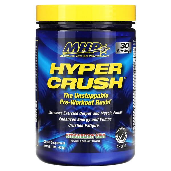 mhp00998_v_8.jpg Hyper Crush, перед тренировкой, клубника и киви, 453 г (1 фунт) — MHP