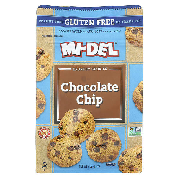 mid76643_v_13.jpg Mi-Del Cookies, хрустящее печенье, с шоколадной крошкой, 227 г (8 унций)