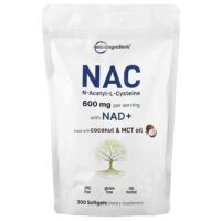 NAC с NAD +, 300 мягких таблеток — Micro Ingredients