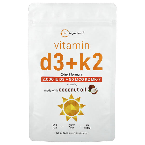 mii16729_v_2.jpg витамины D3 и K2, 300 мягких таблеток — Micro Ingredients