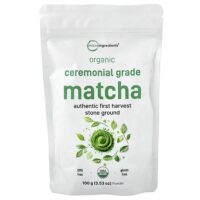 органический церемониальный порошок матча, 100 г (3,53 унции) — Micro Ingredients