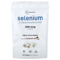 селен, 200 мкг, 500 капсул — Micro Ingredients