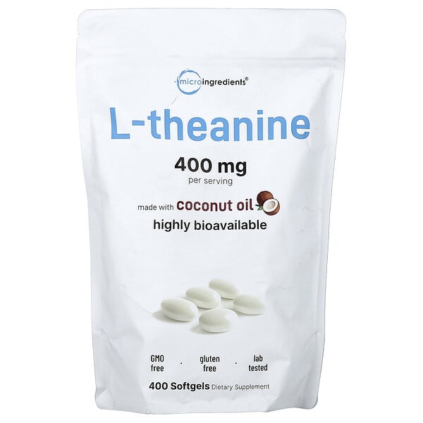 mii43834_v_2.jpg L-теанин, 400 капсул (200 мг в 1 капсуле) — Micro Ingredients