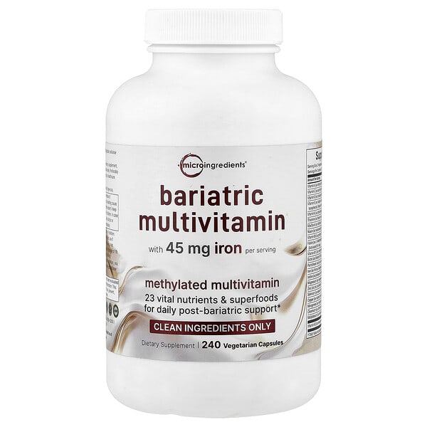 mii43836_v_8.jpg Bariatric Multivitamin, мультивитамины, 240 вегетарианских капсул — Micro Ingredients