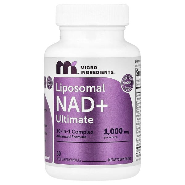 mii43850_v_25.jpg липосомальный НАД + Ultimate, 60 вегетарианских капсул — Micro Ingredients