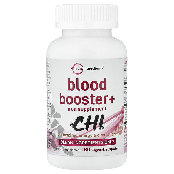mii43856_v_8.jpg Blood Booster+, 60 вегетарианских капсул — Micro Ingredients